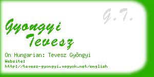 gyongyi tevesz business card